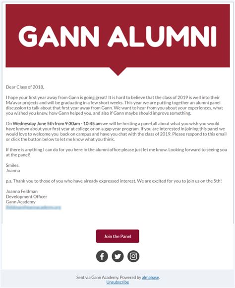 how to move alumni emails.